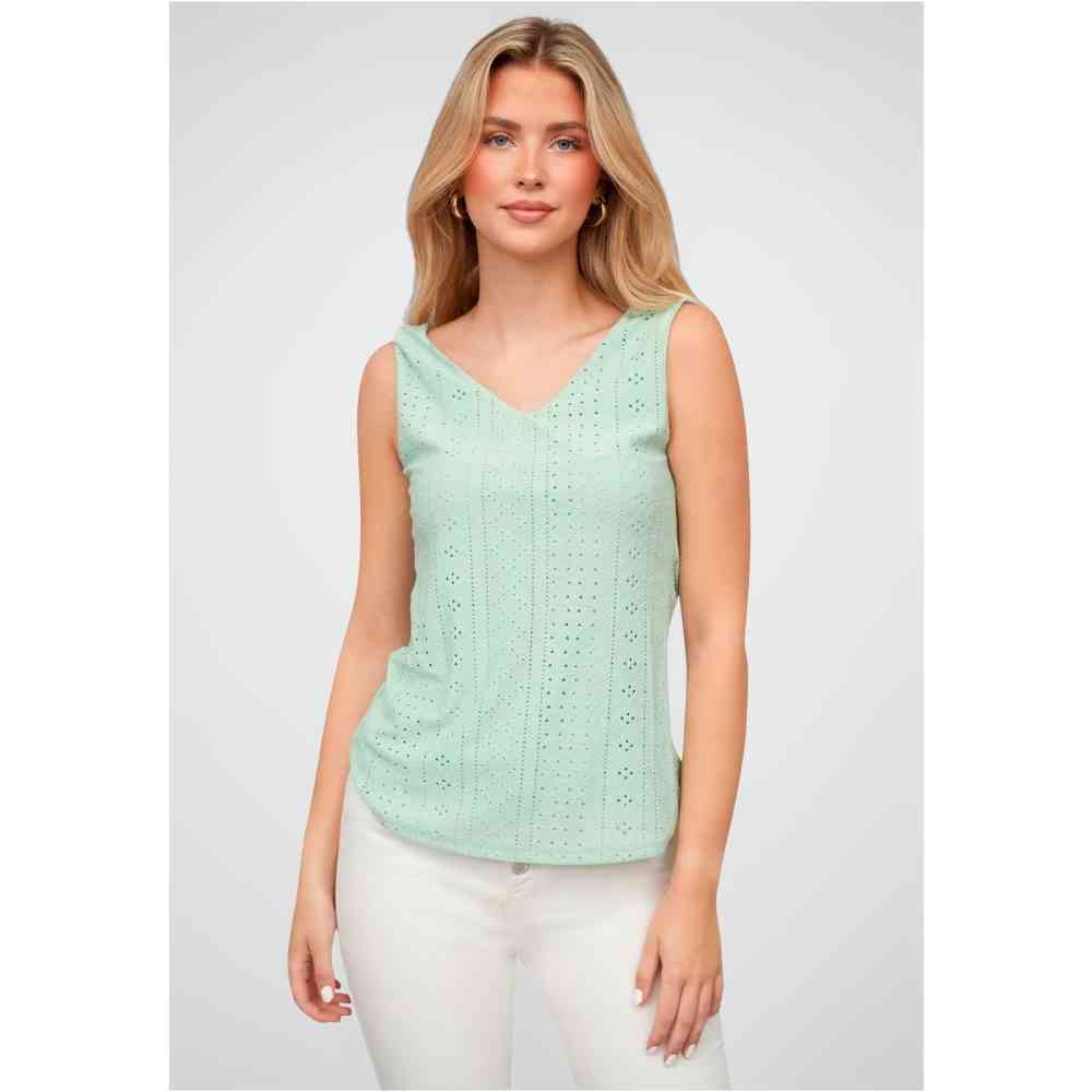 Cloud5ive - Open back and wrap look Haut sans manches - Vert